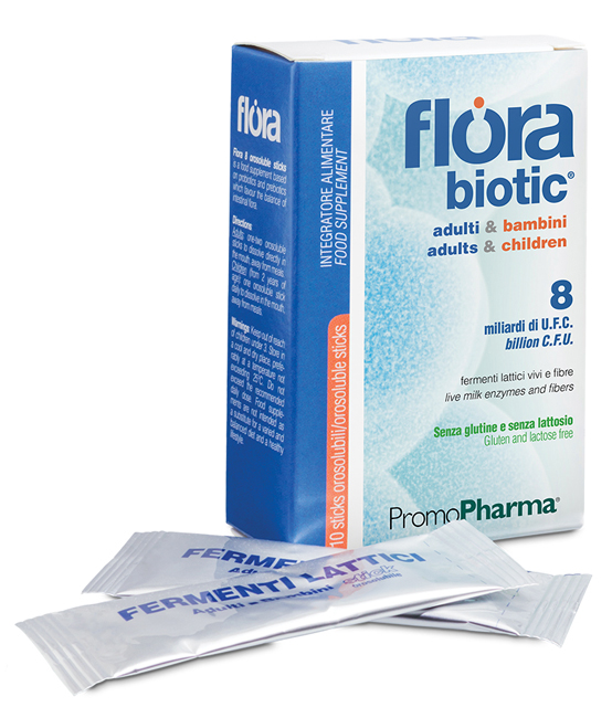 FLORA 8 10 STICK OROSOLUBILI ADULTI E BAMBINI - farmasorriso.com