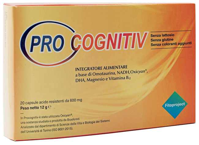 PROCOGNITIV 20 CAPSULE ACIDO RESISTENTI VEGETALI DA 600 MG - farmasorriso.com