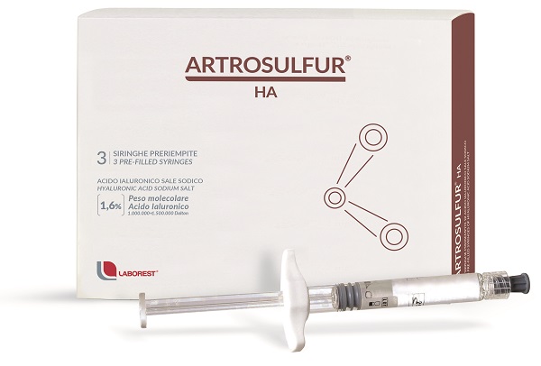 SIRINGA INTRA-ARTICOLARE ARTROSULFUR HA ACIDO IALURONICO 1,6% 2 ML 3 PEZZI - farmasorriso.com