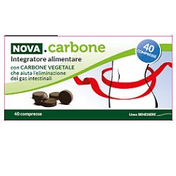 NOVA CARBONE VEGETALE 40 COMPRESSE - farmasorriso.com
