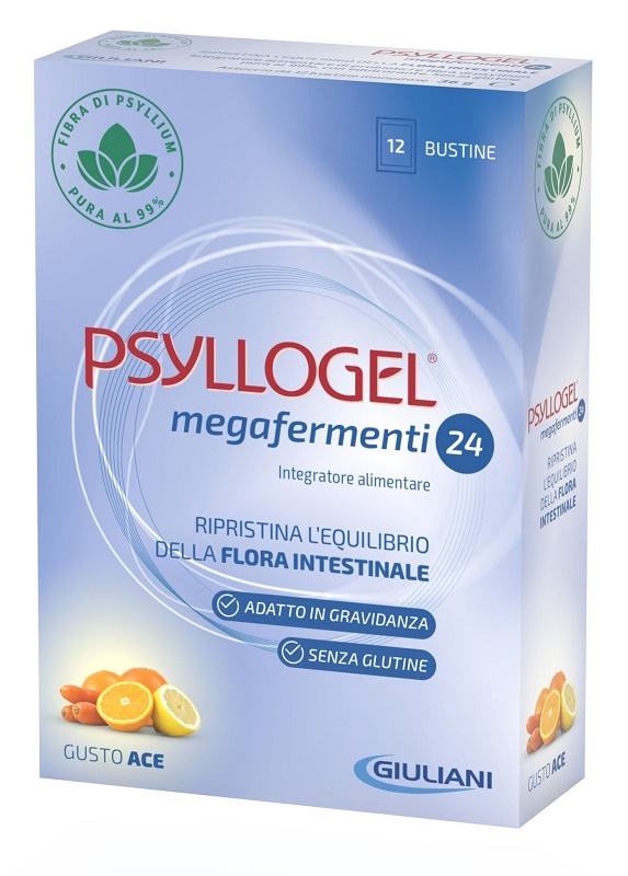 PSYLLOGEL MEGAFERMENTI 24 ACE 12 BUSTE 3 G - farmasorriso.com