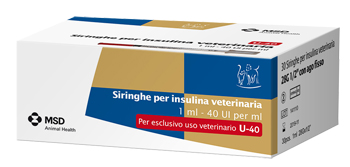 SIRINGA INSULINA USO VETERINARIO MSD-AH 30 SIRINGHE 40 UI/ML - farmasorriso.com