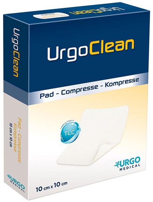 MEDICAZIONE TNT ASSORBENTE GELIFICANTE URGOCLEAN 10X10CM 10 PEZZI - farmasorriso.com