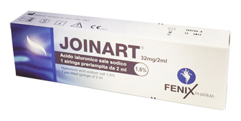 SIRINGA INTRA-ARTICOLARE JOINART ACIDO IALURONICO 1,6% 2 ML 3 PEZZI - farmasorriso.com