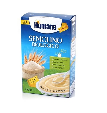 HUMANA SEMOLINO BIOLOGICO 230 G - farmasorriso.com