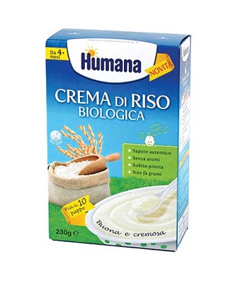 HUMANA CREMA DI RISO BIOLOGICO 230 G - farmasorriso.com