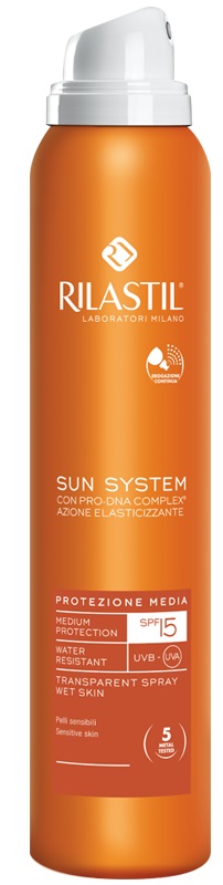 RILASTIL SUN SYSTEM PHOTO PROTECTION THERAPY SPF15 TRANSPARENT SPRAY 200 ML - farmasorriso.com