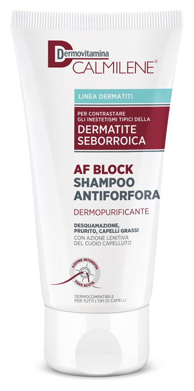 DERMOVITAMINA CALMILENE AF BLOCK SHAMPOO ANTIFORFORA DERMOPURIFICANTE DERMATITE SEBORROICA 200 ML - farmasorriso.com