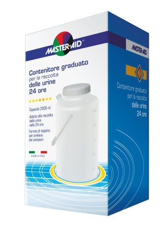 CONTENITORE RACCOLTA URINA MASTER-AID 24 H 2500 ML - farmasorriso.com