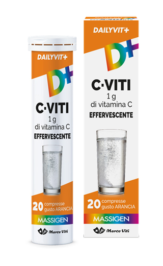MASSIGEN VITAMINA C 1G EFFERVESCENTE 20 COMPRESSE - farmasorriso.com