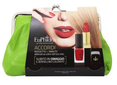 EUPHIDRA SKIN COLOR ACCORDI ROSSETTO PM03 FIAMMA + SMALTO SR63 + BORSELLINO OMAGGIO PER FOTOTIPO BIONDO - farmasorriso.com