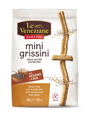 LE VENEZIANE MINI GRISSINI SESAMO E CHIA 250 G - farmasorriso.com