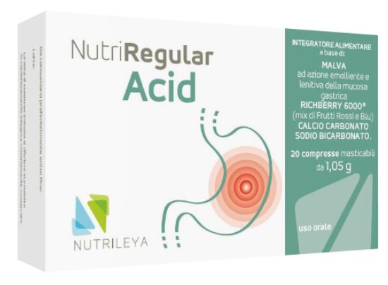 NUTRIREGULAR ACID 20 COMPRESSE MASTICABILI - farmasorriso.com