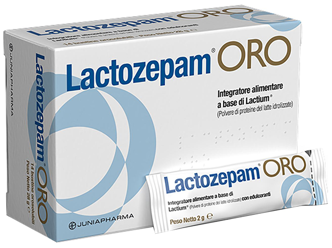 LACTOZEPAM ORO GRANULATO OROSOLIBILE A BASE DI LACTIUM 14 BUSTINE DA 2 G - farmasorriso.com