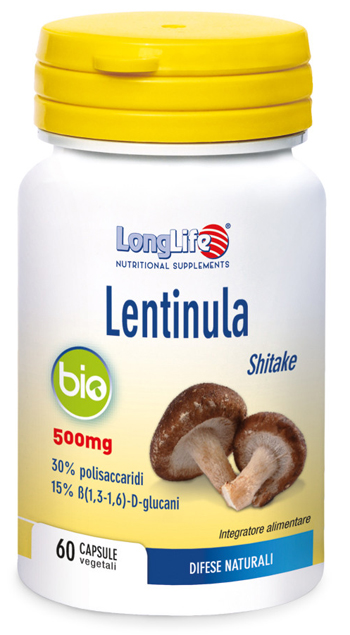 LONGLIFE LENTINULA BIO 60 CAPSULE VEGETALI DA 595 MG - farmasorriso.com