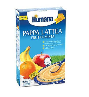 HUMANA PAPPA FRUTTA MISTA 230 G - farmasorriso.com