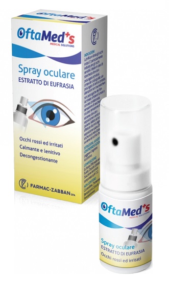 OFTAMED'S SPRAY OCULARE OCCHI ROSSI E IRRITATI ESTRATTO EUFRASIA 10 ML - farmasorriso.com
