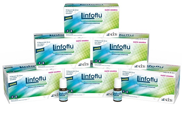 LINFOFLU MULTIPACK CONFEZIONE MULTIPLA DA 6 ASTUCCI X 15 FLACONCINI CONTIENE ZUCCHERO ED EDULCORANTE - farmasorriso.com