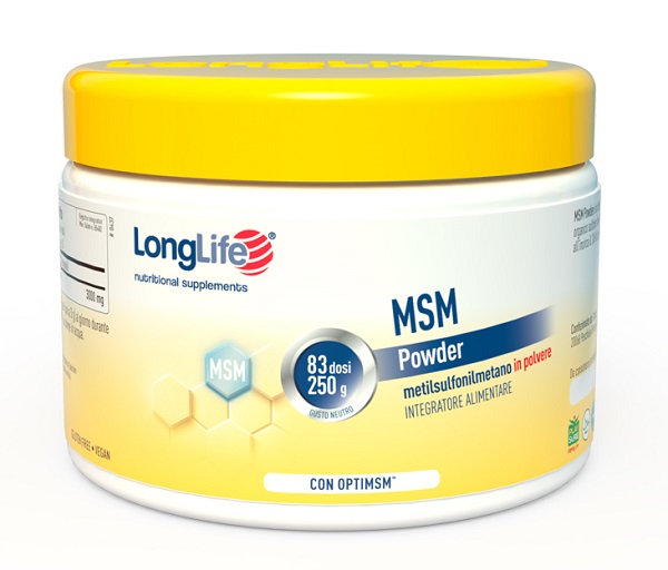 LONGLIFE MSM POWDER 250 G - farmasorriso.com