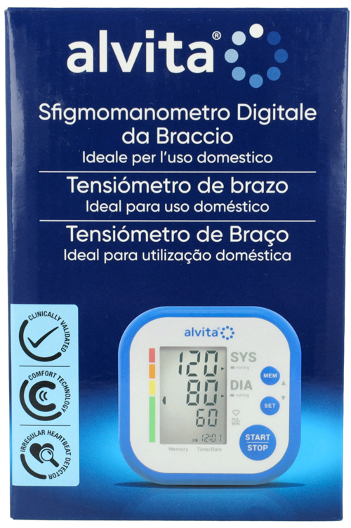 SFIGMOMANOMETRO DIGITALE DA BRACCIO ALVITA - farmasorriso.com