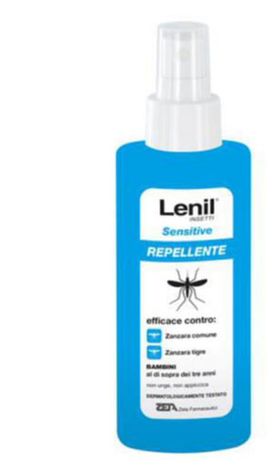 LENIL INSETTI SENSITIVE EMULSIONE ANTIZANZARA IN FLACONE + POMPA DISPENSER 100 ML - farmasorriso.com