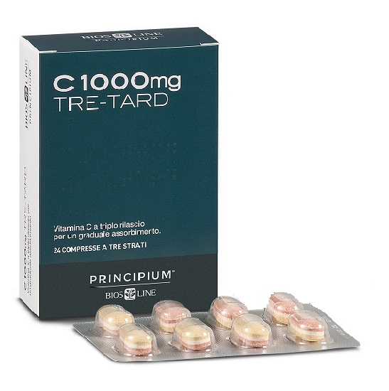 PRINCIPIUM C 1000 MG TRE-TARD 24 COMPRESSE A TRE STRATI - farmasorriso.com