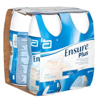 ENSURE PLUS VANIGLIA 4 BOTTIGLIE DA 200 ML - farmasorriso.com