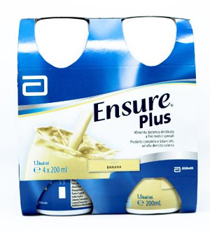 ENSURE PLUS BANANA 4 BOTTIGLIE DA 200 ML - farmasorriso.com