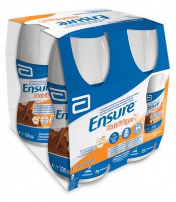 ENSURE NUTRIVIGOR CIOCCOLATO 4 BOTTIGLIE DA 220 ML - farmasorriso.com