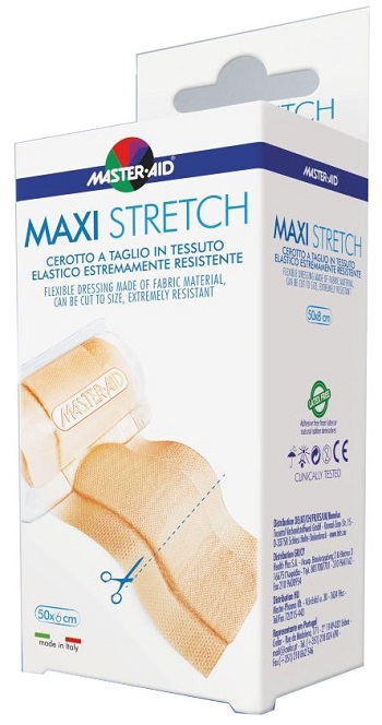 MASTER-AID STRETCH CEROTTO A TAGLIO IN TESSUTO ELASTICO RESISTENTE 50 X 6 CM - farmasorriso.com