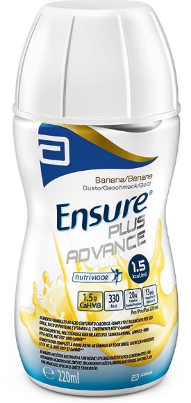 ENSURE PLUS ADVANCE BANANA 4 BOTTIGLIE DA 220 ML - farmasorriso.com
