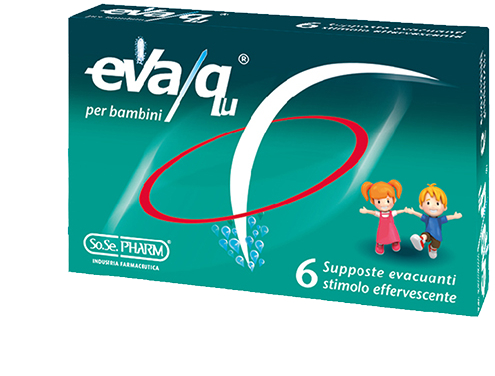 EVA QU BAMBINI SUPPOSTE EVACUANTI 6 PEZZI - farmasorriso.com