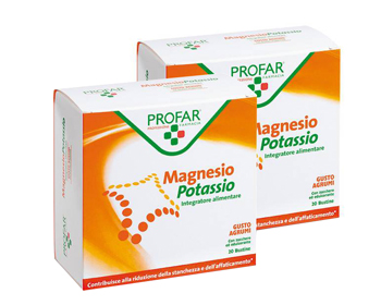 MAGNESIO POTASSIO BIPACCO 40 BUSTE PROFAR - farmasorriso.com