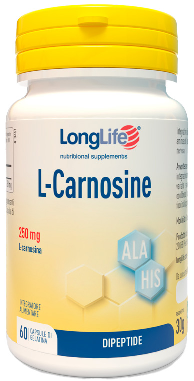 LONGLIFE L-CARNOSINE 60 CAPSULE - farmasorriso.com