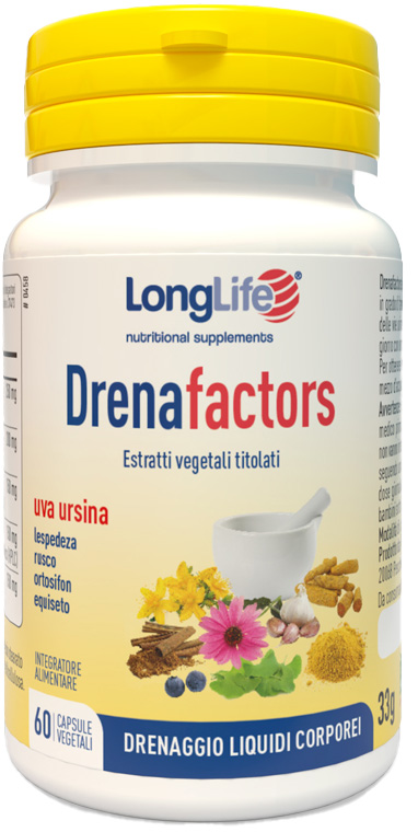 LONGLIFE DRENAFACTORS 60 CAPSULE - farmasorriso.com