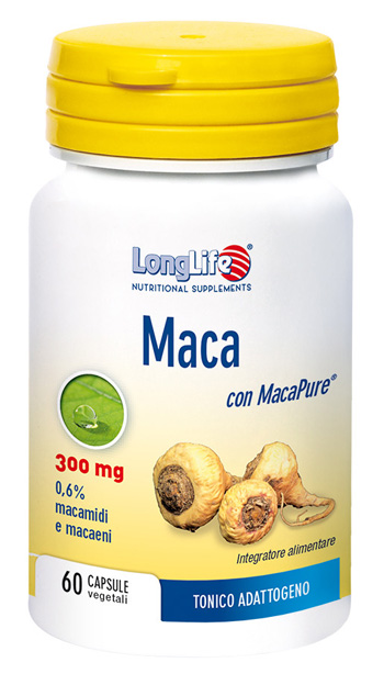 LONGLIFE MACA 60 CAPSULE VEGETALI DA 550 MG - farmasorriso.com