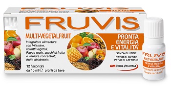 FRUVIS MULTI-VEGETALFRUIT PRONTA ENERGIA E VITALITA' 12 FLA CONCINI DA 10 ML - farmasorriso.com