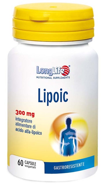 LONGLIFE LIPOIC 300 MG 60 CAPSULE VEGETALI DA 500 MG - farmasorriso.com