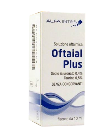 SOLUZIONE OFTALMICA OFTAIAL PLUS ACIDO IALURONICO 0,4% E TAURINA 10ML - farmasorriso.com