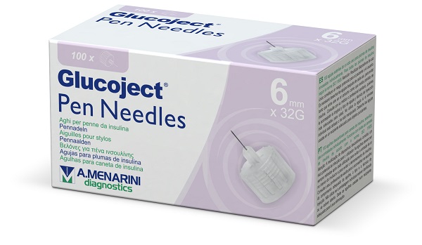 AGO PER PENNA DA INSULINA GLUCOJECT 6 MM GAUGE 32 100 PEZZI - farmasorriso.com