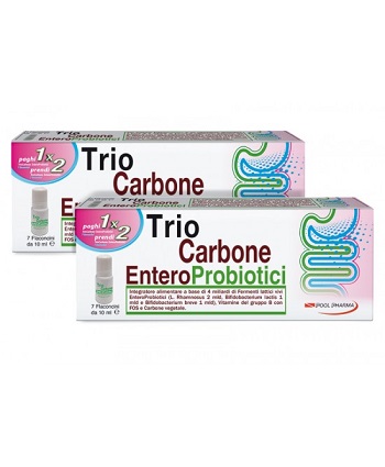 TRIOCARBONE ENTEROPROBIOTICI 7 FLACONCINI X 10 ML - farmasorriso.com