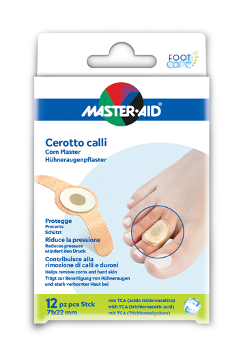 MASTER-AID CEROTTO CALLIFUGO FOOT CARE 71X22 MM 12 PEZZI - farmasorriso.com