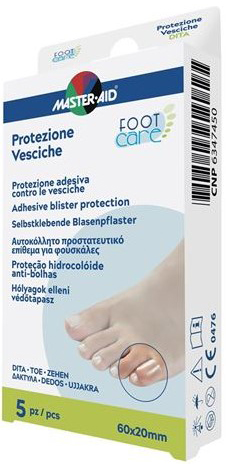 MASTER-AID FOOT CARE VESCICHE PROTEZIONE PER DITA 60X20 MM 5 PEZZI - farmasorriso.com