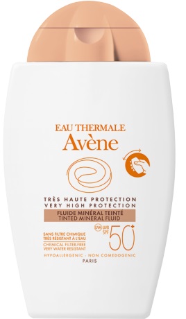 EAU THERMALE AVENE SOLARE FLUIDO MINERALE 50+ COLORATO 40 ML - farmasorriso.com