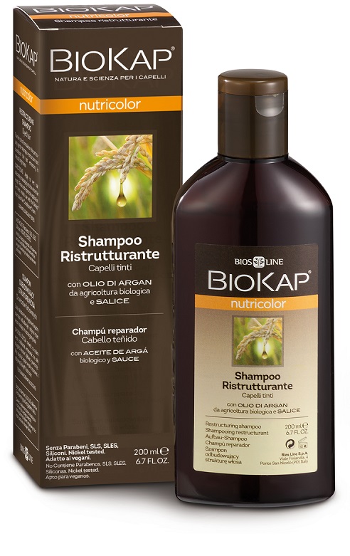 BIOKAP NUTRICOLOR SHAMPOO RISTRUTTURANTE 200 ML - farmasorriso.com