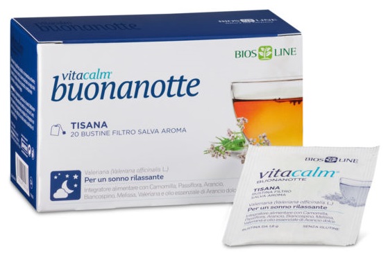 VITACALM BUONANOTTE TISANA 20 BUSTINE - farmasorriso.com