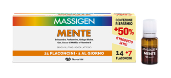 MASSIGEN MENTE 21 FLACONCINI DA 10 ML - farmasorriso.com