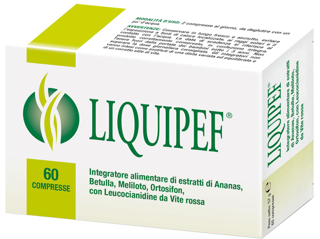 LIQUIPEF 60 COMPRESSE - farmasorriso.com