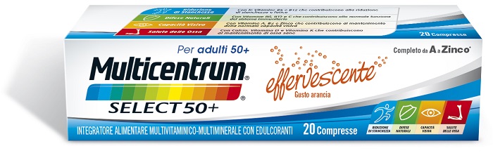 MULTICENTRUM SELECT EFFERVESCENTE 20 COMPRESSE - farmasorriso.com