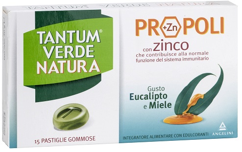 TANTUM VERDE NATURA PASTIGLIE GOMMOSE EUCALIPTO & MIELE 30 G - farmasorriso.com